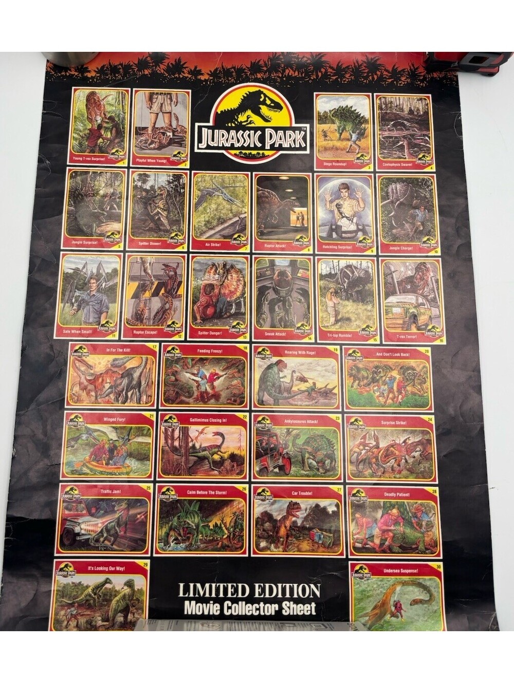 #12219 Jurassic Park Limited Edition 18" x 24" Movie Collector Sheet (Poster)